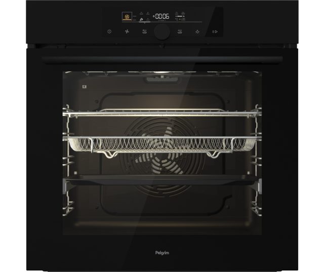 Pelgrim OPP560MAT inbouw oven met pizza functie - matzwart