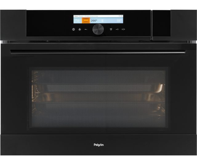 Pelgrim COS834MAT inbouw matzwarte combi-stoomoven met magnetron