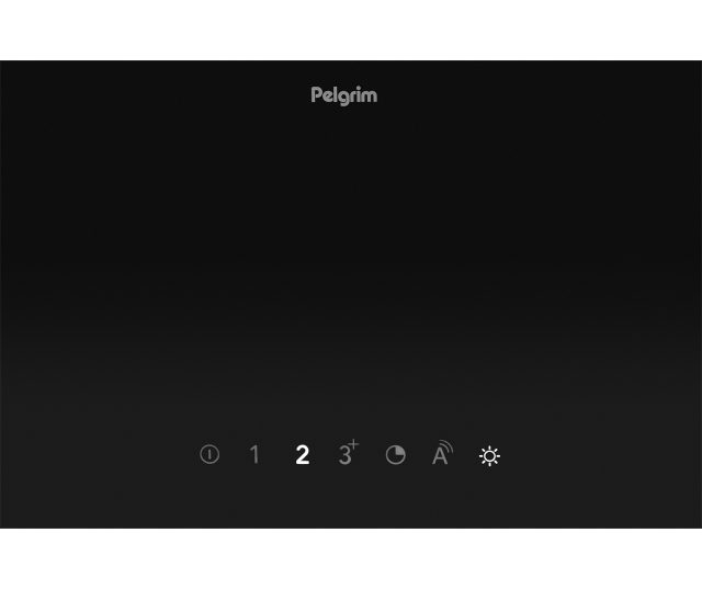 Pelgrim DSGA990MAT afzuigkap - zwart glas - schuin anti-hoofdstoot