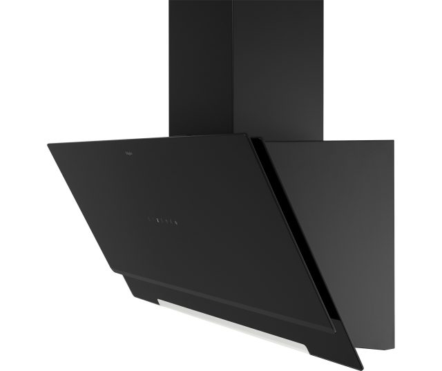 Pelgrim DSGA990MAT afzuigkap - zwart glas - schuin anti-hoofdstoot