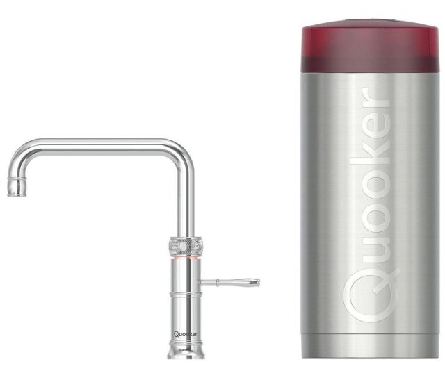 Quooker COMBI Classic Fusion Square Chroom - kokend water kraan