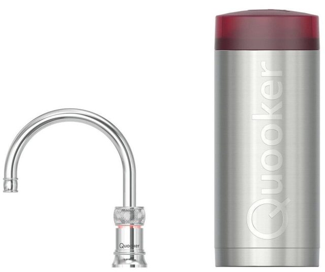 Quooker COMBI Classic Nordic Round CHROOM - kokend water kraan
