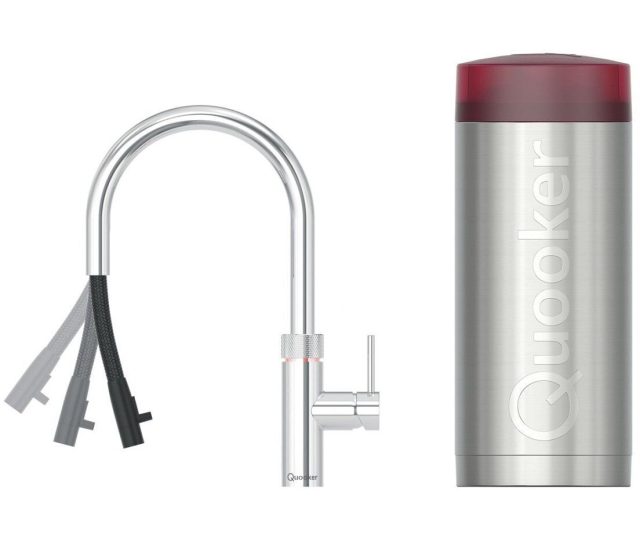 QUOOKER kokend water kraan COMBI+ Flex Round CHROOM