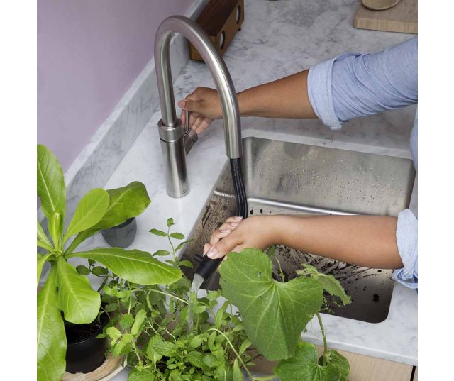 Quooker COMBI+ Flex CHROOM - kokend water kraan met boiler