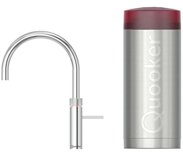 Quooker COMBI+ Fusion Round CHROOM - kokend water kraan