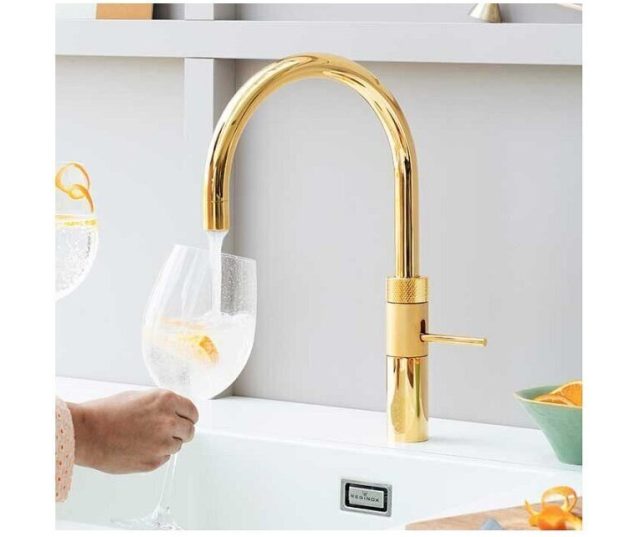 Quooker COMBI Fusion Round GOUD - kokend water kraan