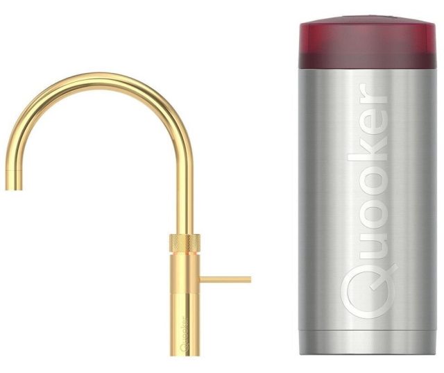 Quooker COMBI+ Fusion Round GOUD - kokend water kraan