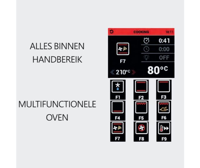 STEEL EQ9F_4FIKW NF fornuis met afzuiging - 90 cm breed