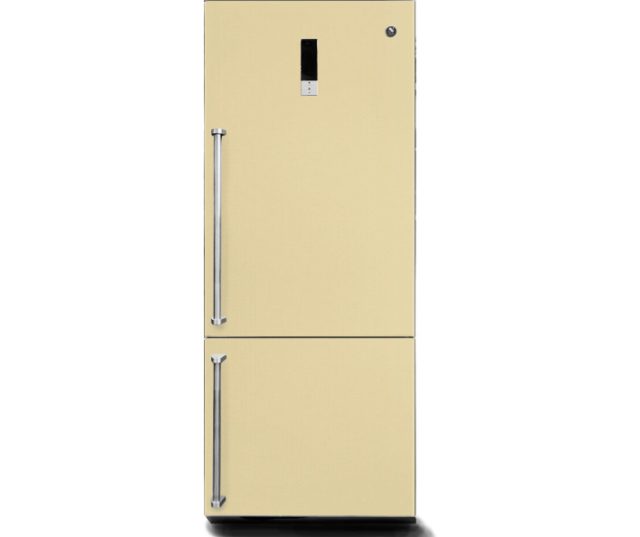 Steel GQFRB-7 DX koel/vriescombinatie - Genesi - crema