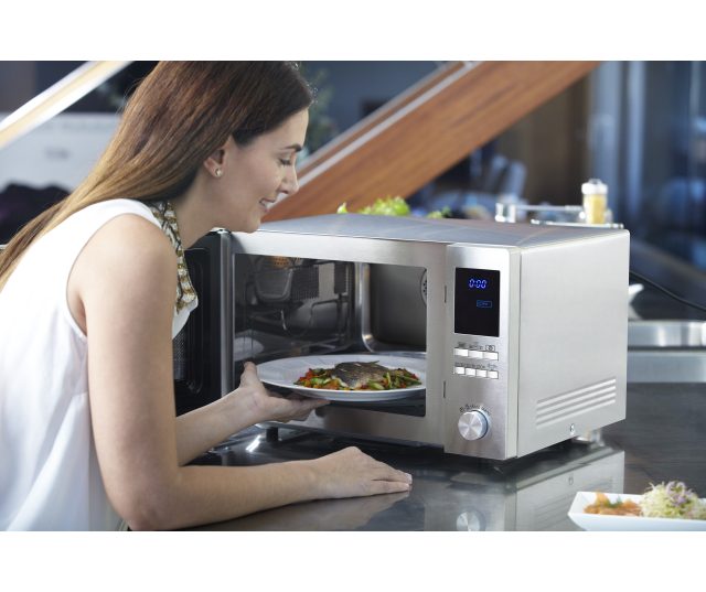 Sharp R982STWE combi-magnetron - vrijstaand - rvs