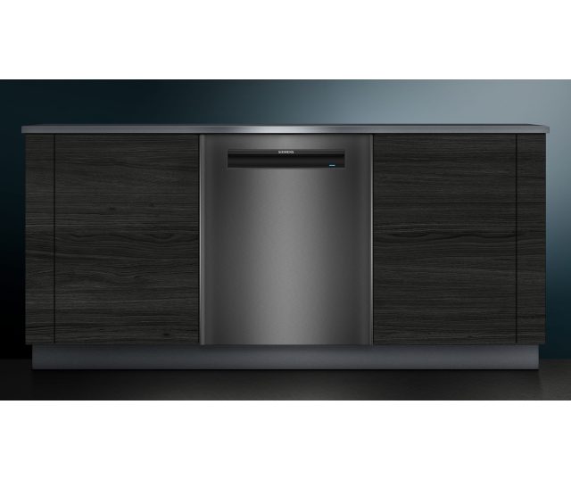 Siemens SN15ZC80CS onderbouw vaatwasser - blacksteel