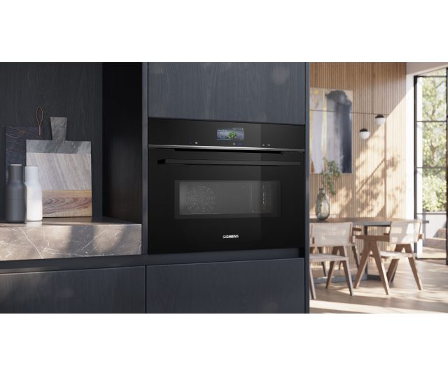 Siemens CM776GKB1 inbouw oven met magnetron - zwart
