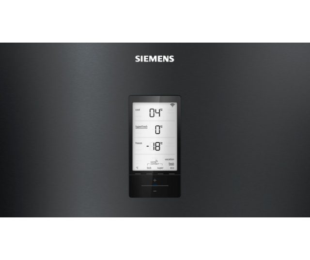 Siemens KG56FPXCA vrijstaande koel/vriescombinatie - blacksteel - 70 cm. breed