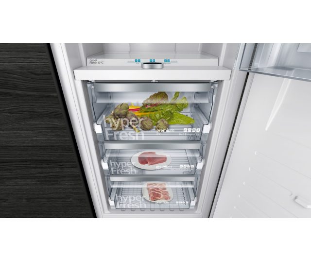 Siemens KI81FPDE0 extraKlasse inbouw koelkast met hyperFresh - nis 178 cm.
