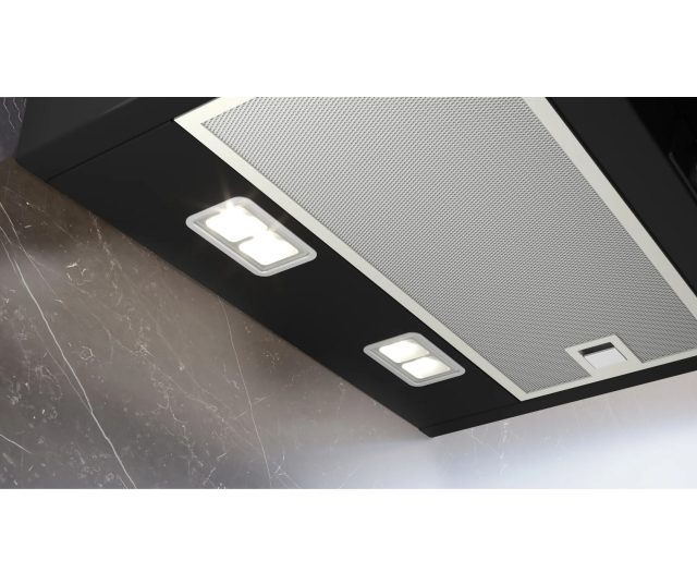 SIEMENS afzuigkap wand zwart LC67KFN60
