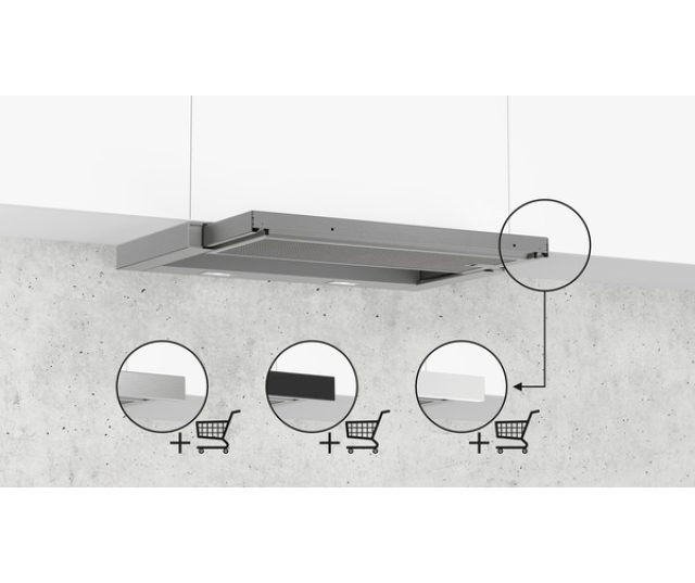 Siemens LI63LA526 vlakscherm afzuigkap - rvs-look