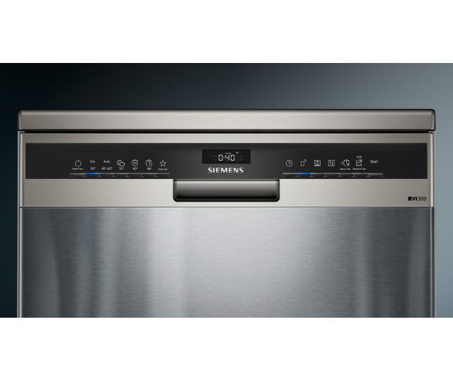 Siemens SN23HI02ME vrijstaande vaatwasser - rvs-look - besteklade