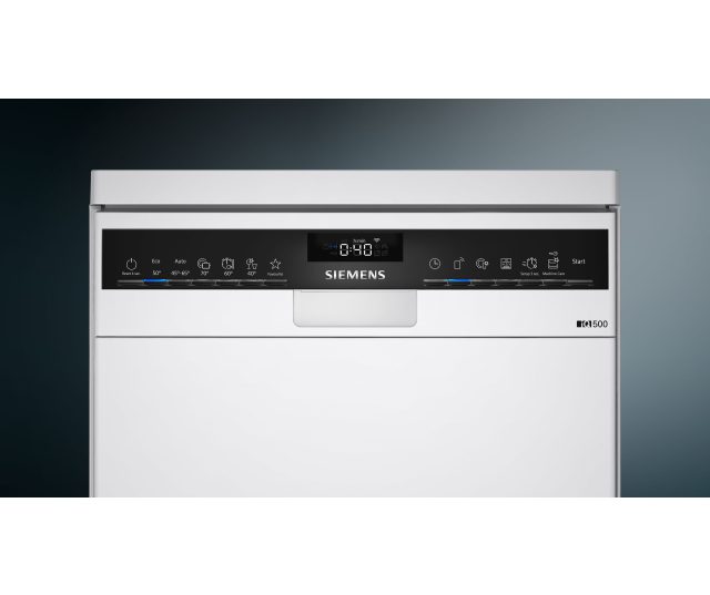 Siemens SR25YW04ME smalle vrijstaande vaatwasser - 45 cm breed