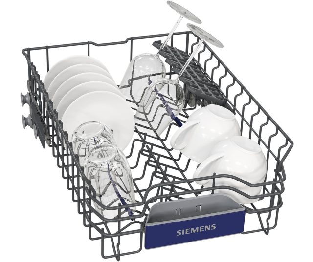 Siemens SR63EX24ME smalle 45 cm inbouw vaatwasser met besteklade