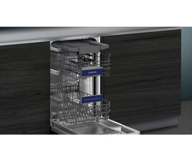 Siemens SR63EX24ME smalle 45 cm inbouw vaatwasser met besteklade