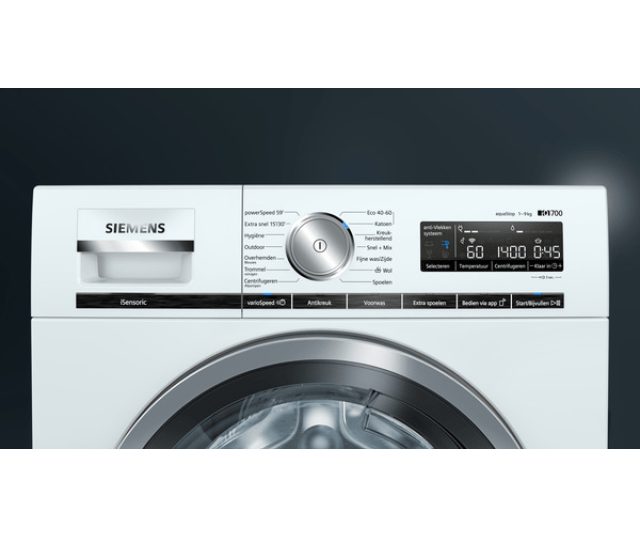 Siemens WM14VMH7NL wasmachine - 1400 toeren - 9 kg.