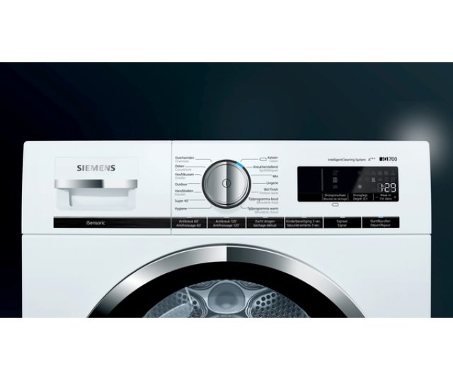 Siemens WT48XM40FG extraKlasse warmtepomp droger met C label
