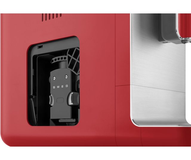 Smeg BCC01RDMEU volautomatische koffiemachine - mat rood - retro jaren 50