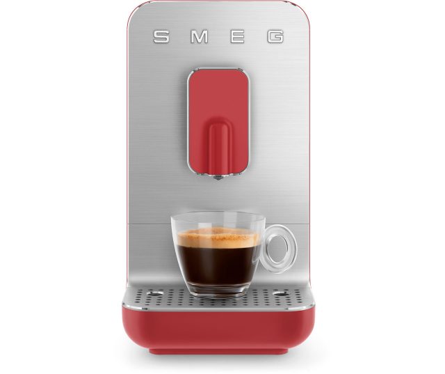 Smeg BCC01RDMEU volautomatische koffiemachine - mat rood - retro jaren 50