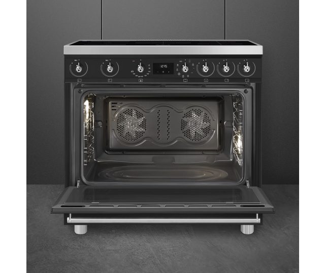 Smeg C9IMMB2 inductie fornuis - mat zwart - 90 cm