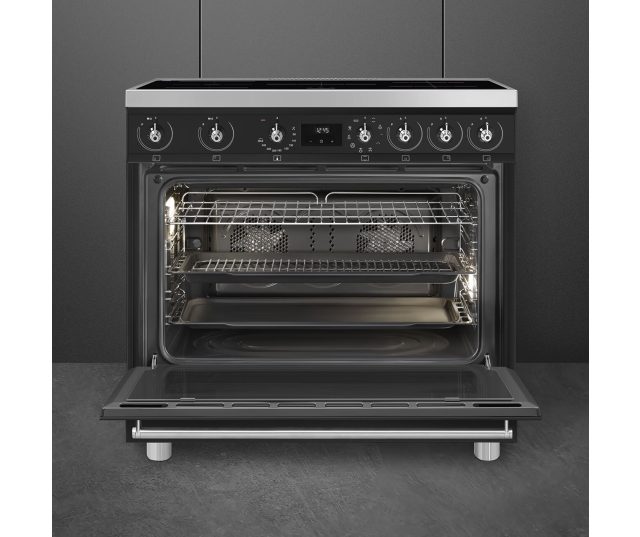 Smeg C9IMMB2 inductie fornuis - mat zwart - 90 cm