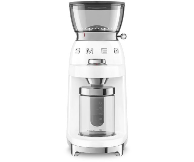 Smeg CGF03WHEU witte koffiemolen