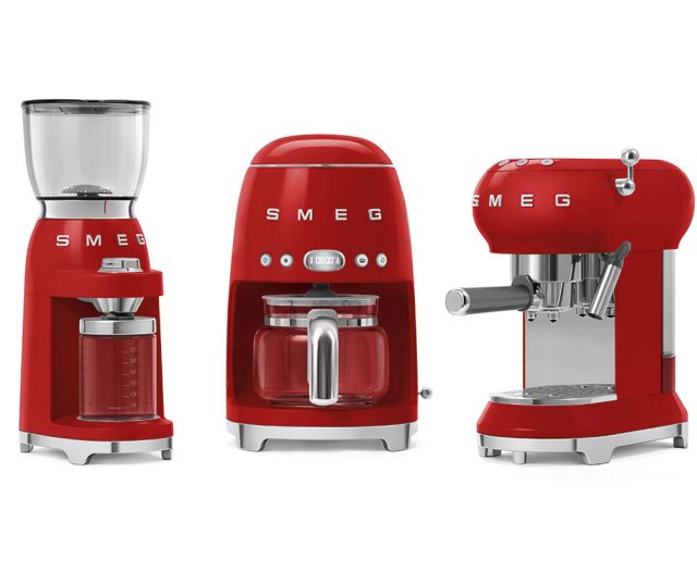 Smeg CGF11RDEU koffiemolen - rood