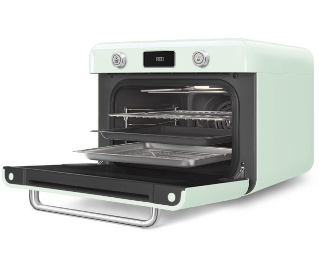 Smeg COF01PGEU vrijstaande combi-stoomoven - watergroen