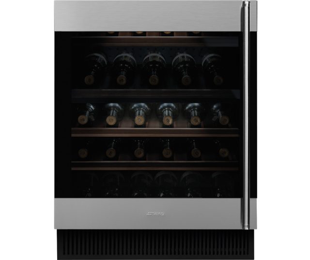 Smeg CVI338LX3 onderbouw wijnkoelkast - linksdraaiend - rvs
