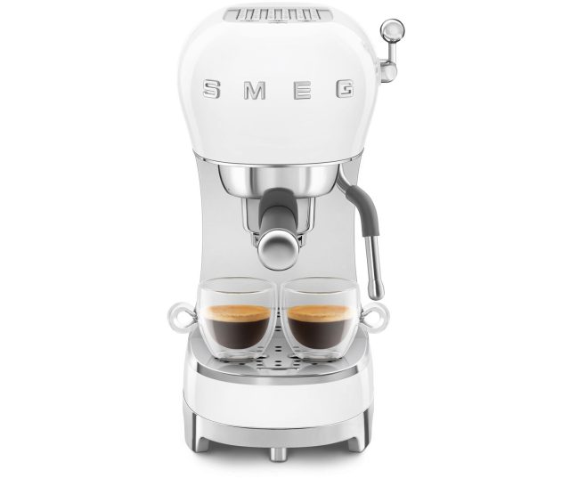 Smeg ECF02WHEU koffiemachine / espressomachine - wit