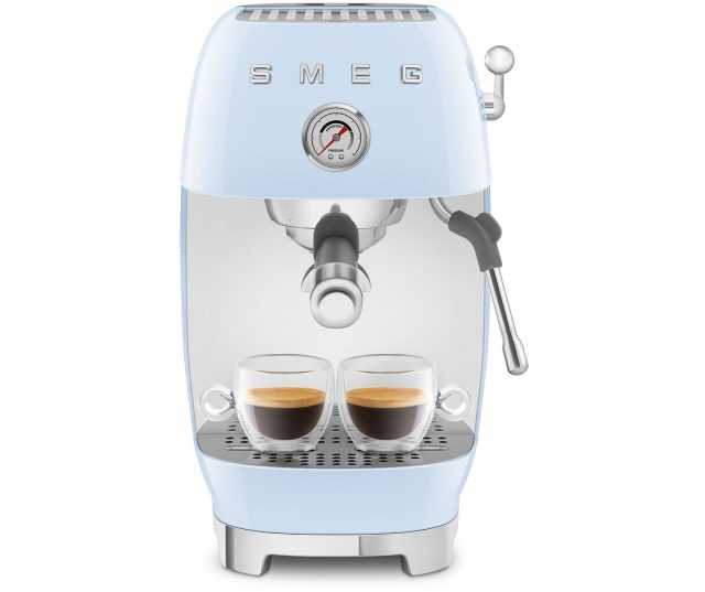 Smeg ECF03PBEU koffiemachine - pastelblauw