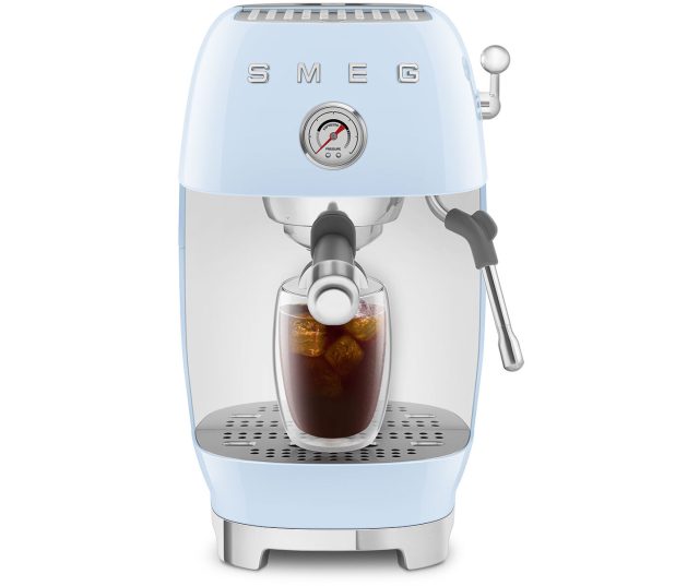 Smeg ECF03PBEU koffiemachine - pastelblauw