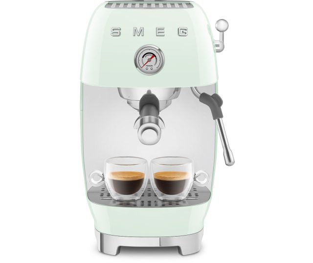 Smeg ECF03PGEU koffiemachine - watergroen