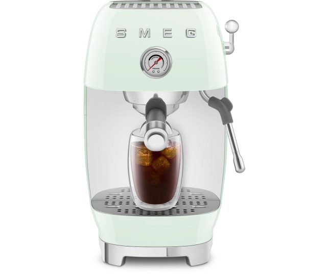 Smeg ECF03PGEU koffiemachine - watergroen