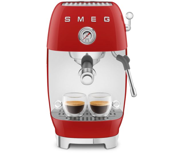 Smeg ECF03RDEU koffiemachine - rood