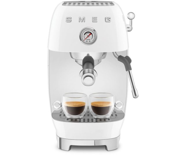 Smeg ECF03WHEU koffiemachine - wit