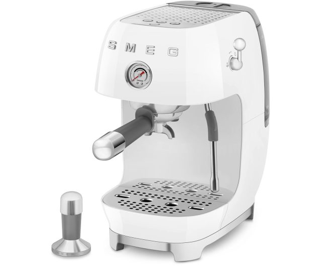 Smeg ECF03WHEU koffiemachine - wit
