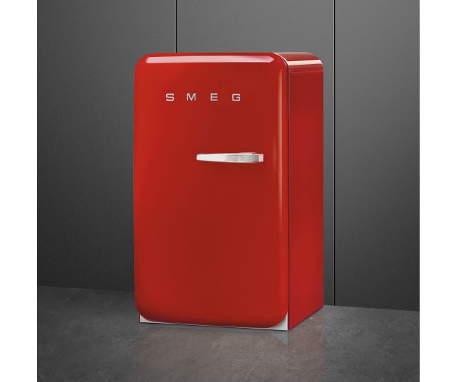 Smeg FAB10HLRD6 retor jaren 50 koelkast - rood - linksdraaiend