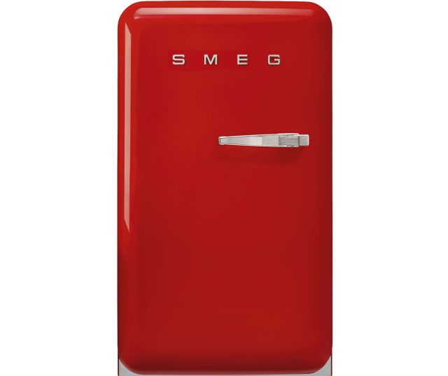 Smeg FAB10HLRD6 retor jaren 50 koelkast - rood - linksdraaiend