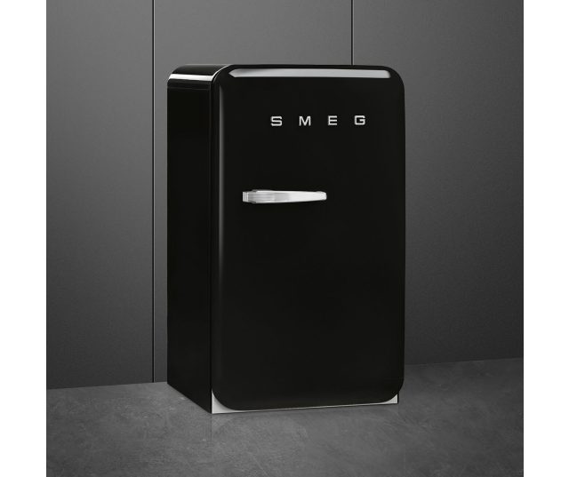 Smeg FAB10HRBL6 retro jaren 50 koelkast - zwart - tafelmodel