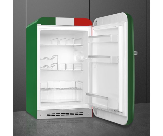 Smeg FAB10HRDIT6 retro jaren 50 koelkast - Italian Flag