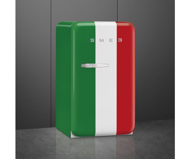 Smeg FAB10HRDIT6 retro jaren 50 koelkast - Italian Flag