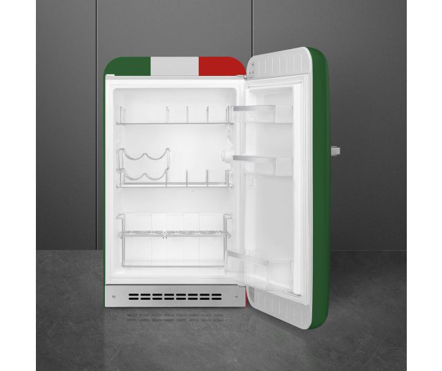 Smeg FAB10HRDIT6 retro jaren 50 koelkast - Italian Flag