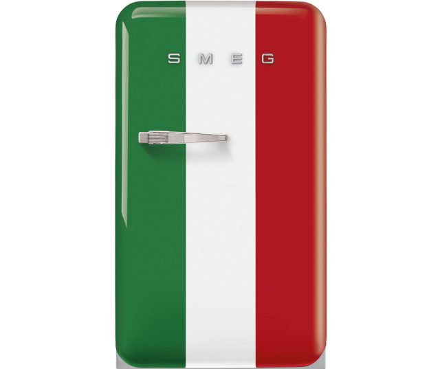 Smeg FAB10HRDIT6 retro jaren 50 koelkast - Italian Flag