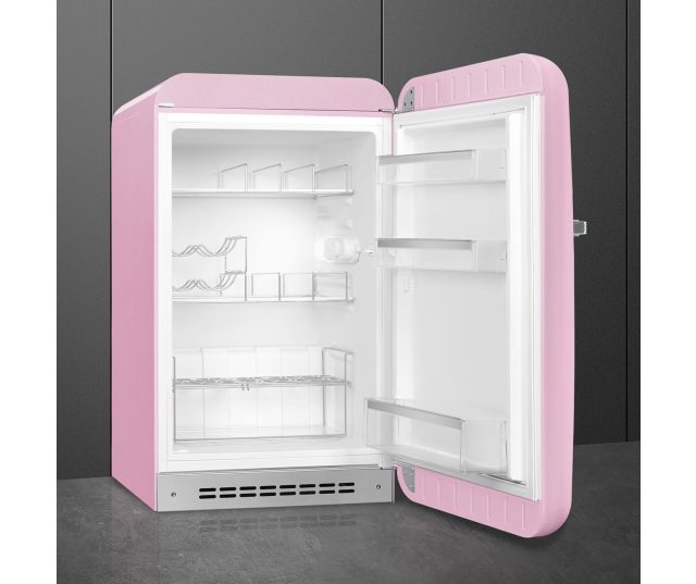 Smeg FAB10HRPK6 retro jaren 50 koelkast - roze - rechtsdraaiend